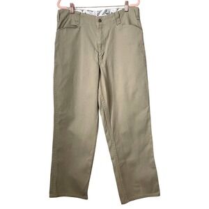 Vintage Ben Davis Pants Mens 34 Khaki Carpenter Workwear Utility Structured